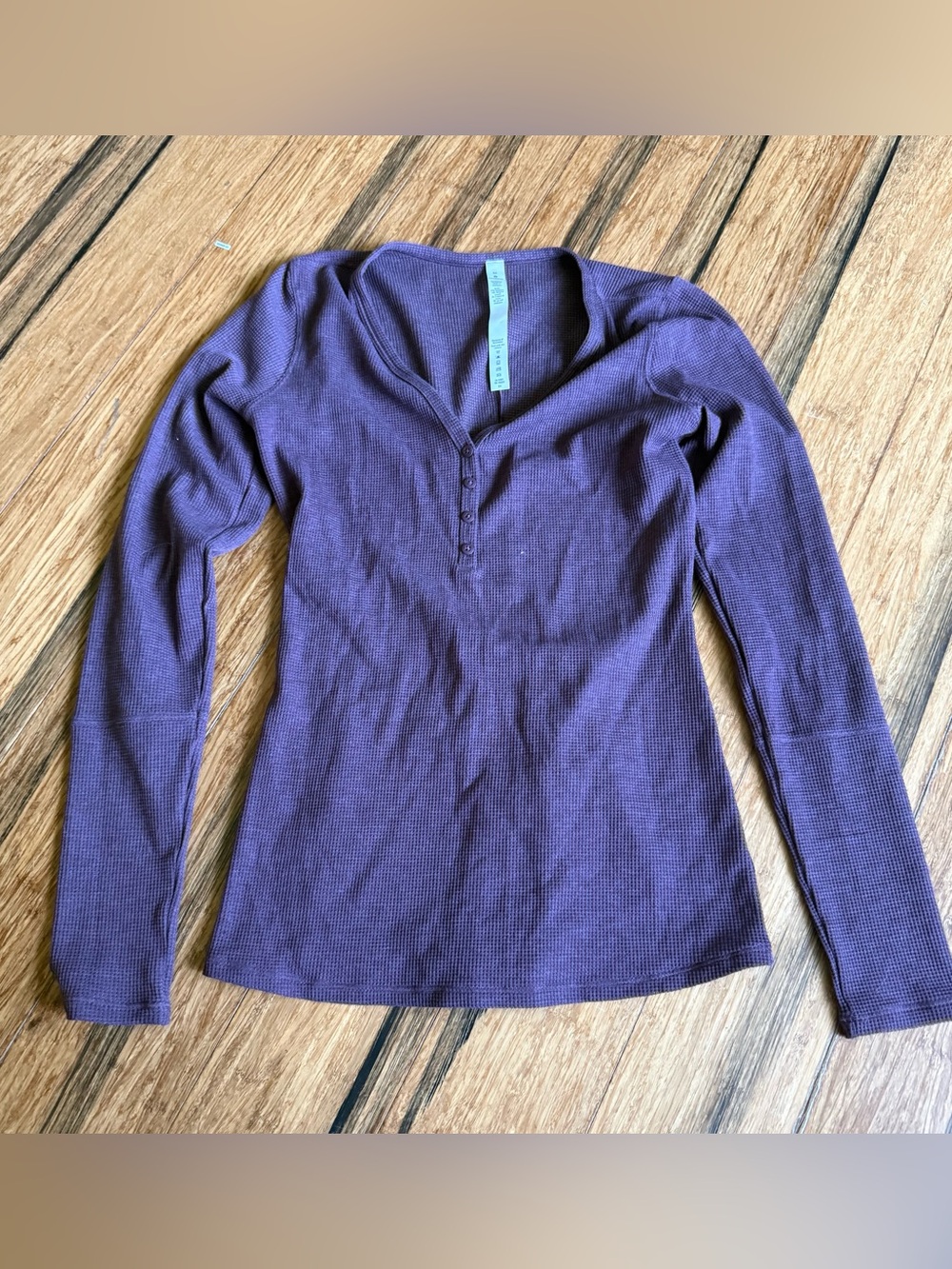 Lululemon Waffle Knit Long Sleeve Top